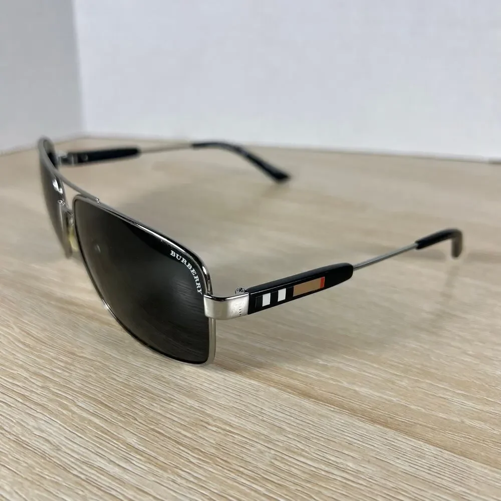 Burberry B3074 1003/87 Sunglasses FRAMES ONLY Silver Black 63-15-135